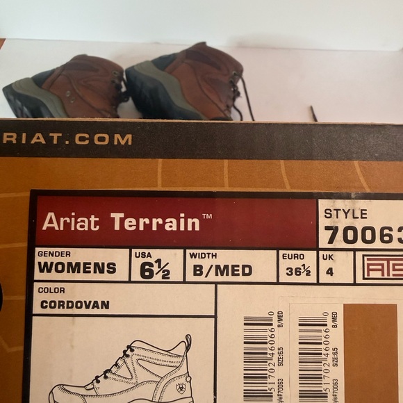 Ariat Terrain Brown Leather Boots - Picture 7 of 7